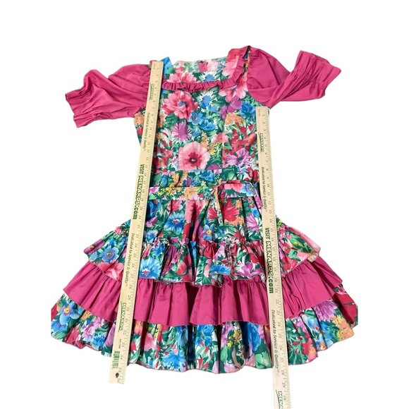 Vintage Handmade Dress and Belt Womens S? Used Floral - Picture 9 of 16